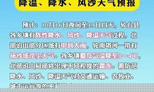 轮台天气预报天气十五天_轮台天气预报天气